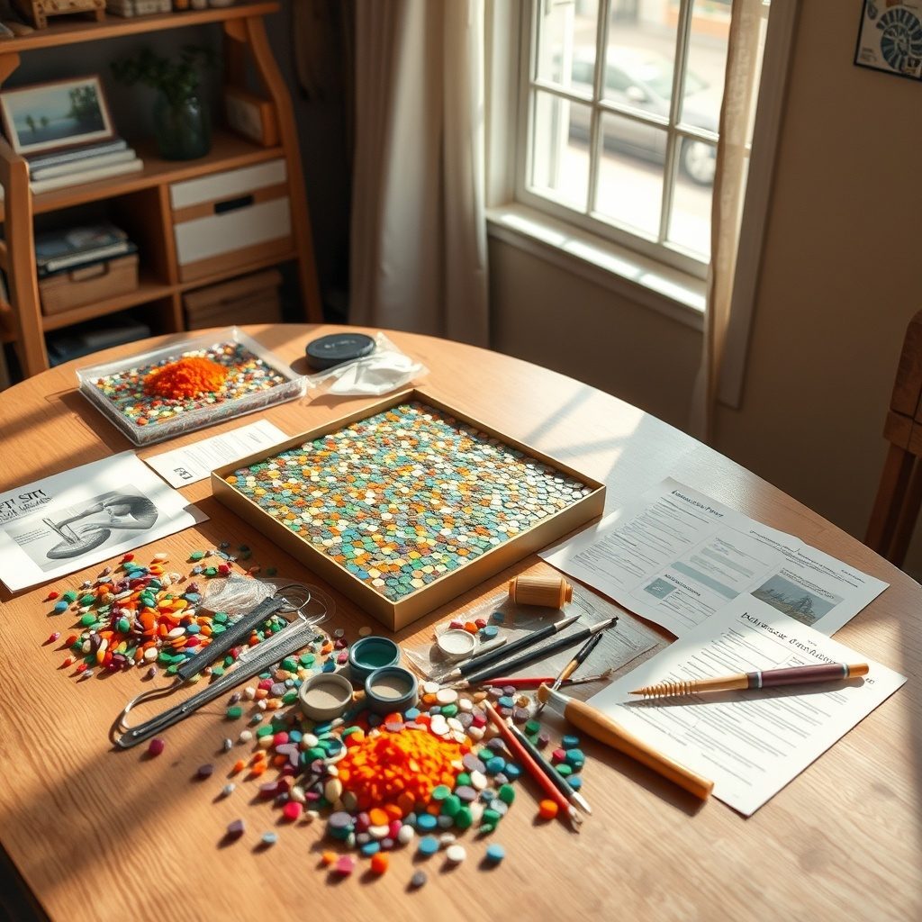 Craft mosaic kit