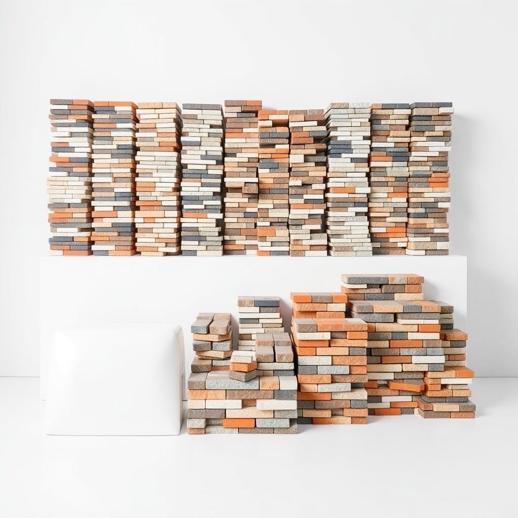 Colorful mosaic chips for decorative use